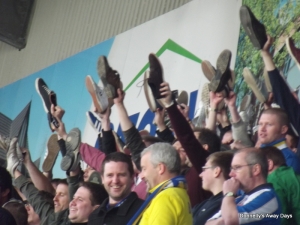 Colchester take their shoes off for the lads!